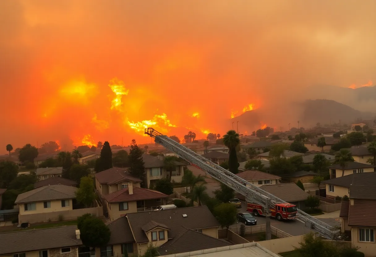 Wildfires in Southern California causing mass evacuations