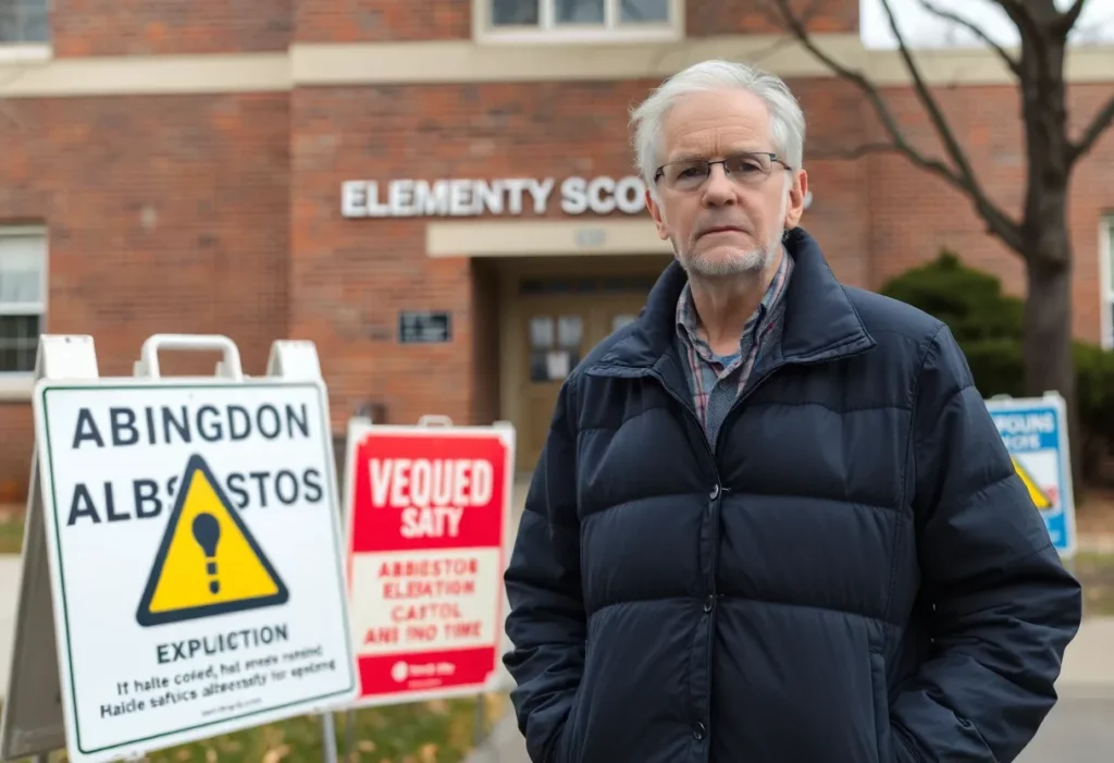 Parent expressing concern over asbestos at Abingdon Elementary School