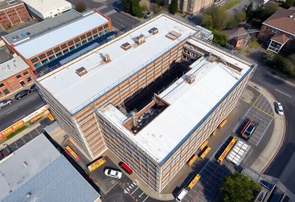 Central Warehouse in Albany with demolition preparations
