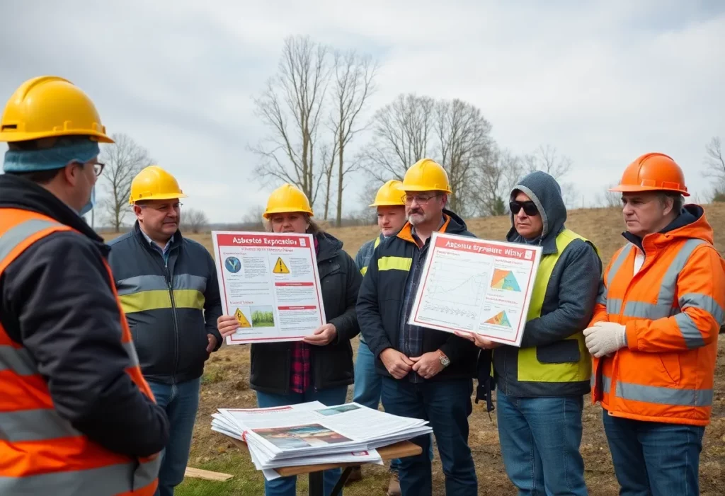 Community meeting discussing asbestos exposure risks in Pennsylvania