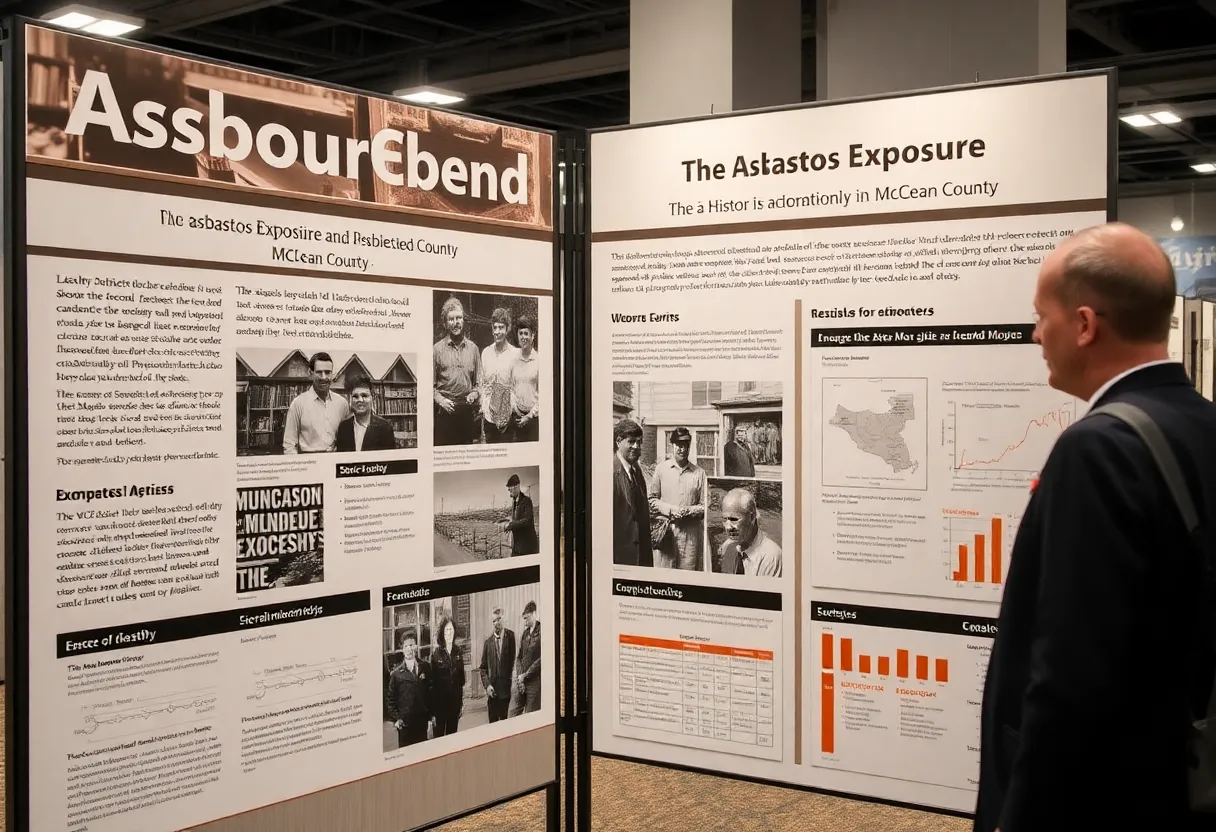 Exhibit on the legacy of asbestos exposure in McLean County
