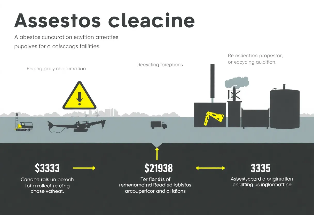 Infographic depicting the challenges in asbestos management in New South Wales.