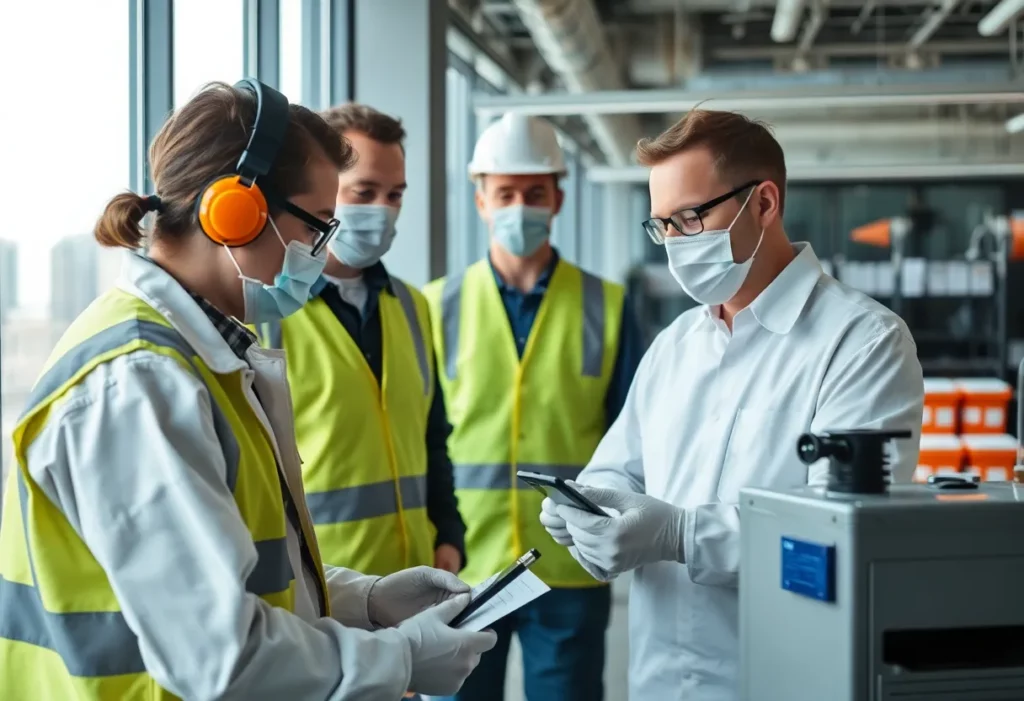 Enquin Environmental team working on asbestos safety.