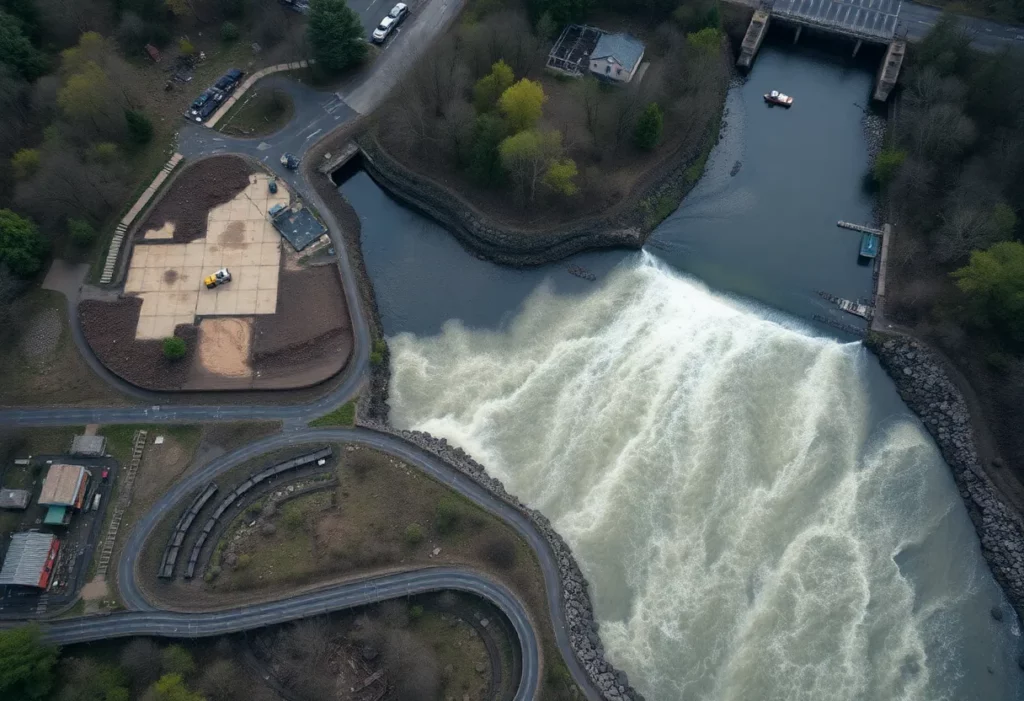 EPA team conducting cleanup operations near Great Falls, NJ.