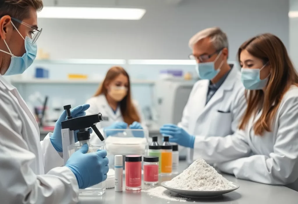 Laboratory testing for asbestos in talc cosmetics