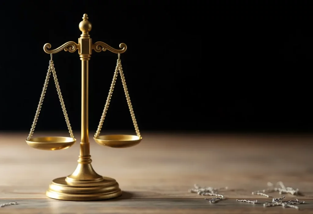 Illustration of legal justice representing asbestos exposure cases