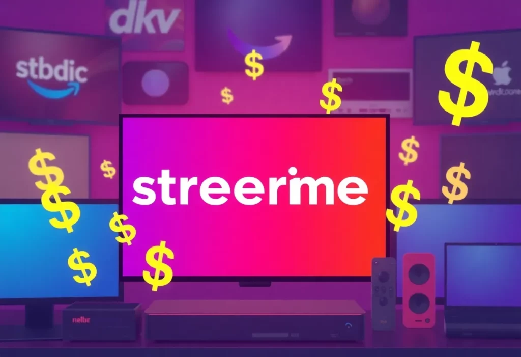 Illustration depicting Netflix price increase in the streaming industry