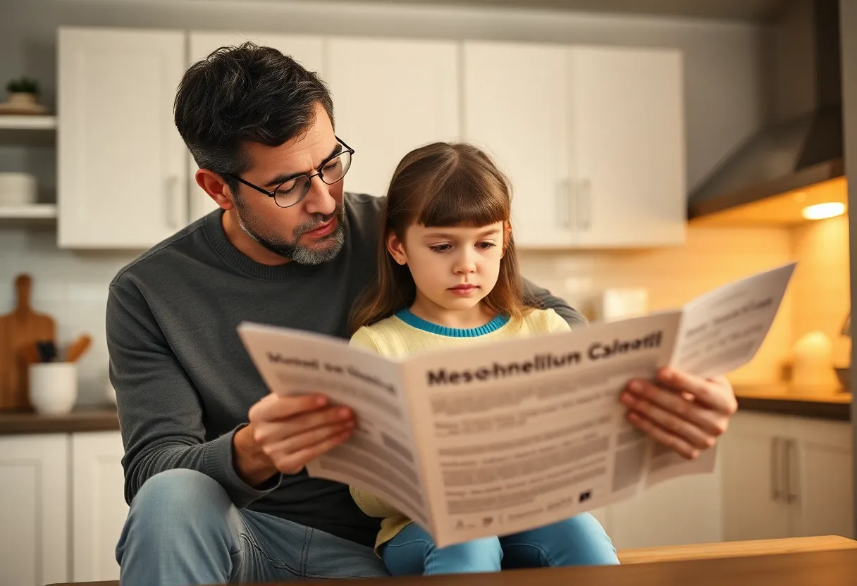 Parent concerned about mesothelioma risks in children