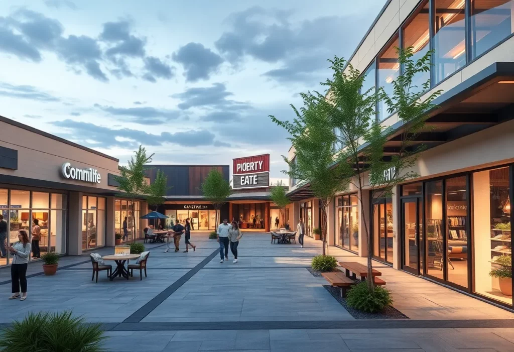 Conceptual design of the Springfield Crossing shopping center