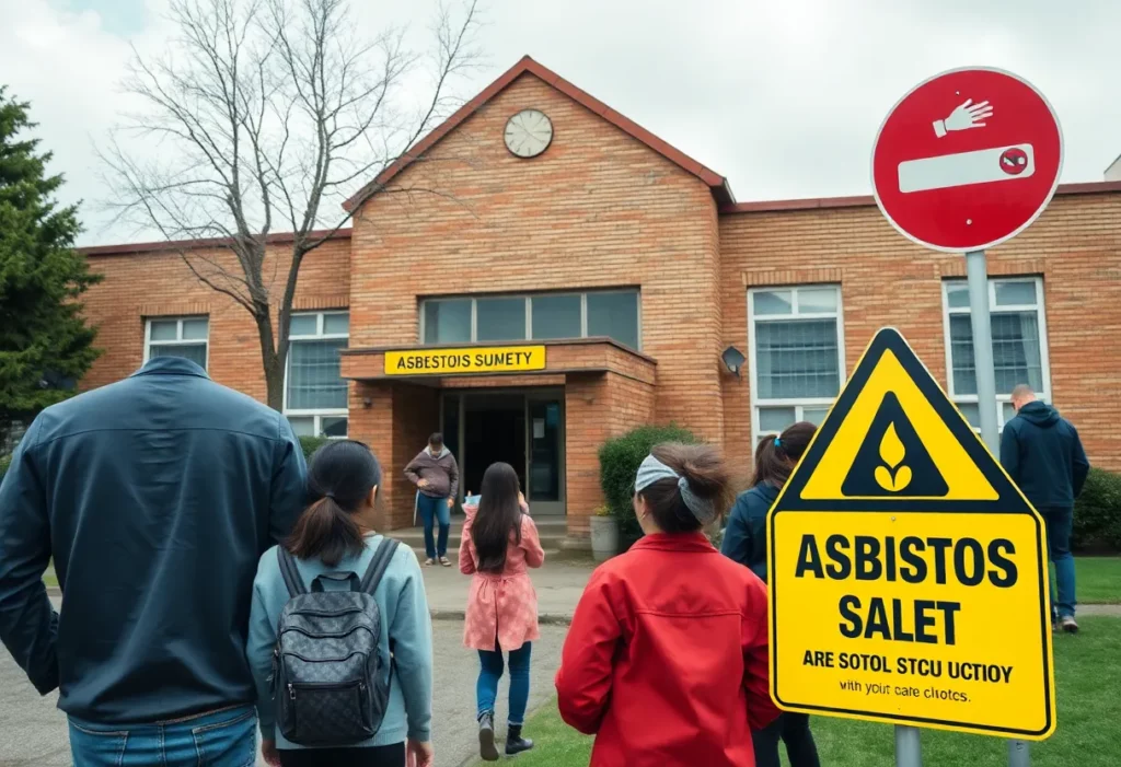 Community members voicing concerns about asbestos at Abingdon Elementary School