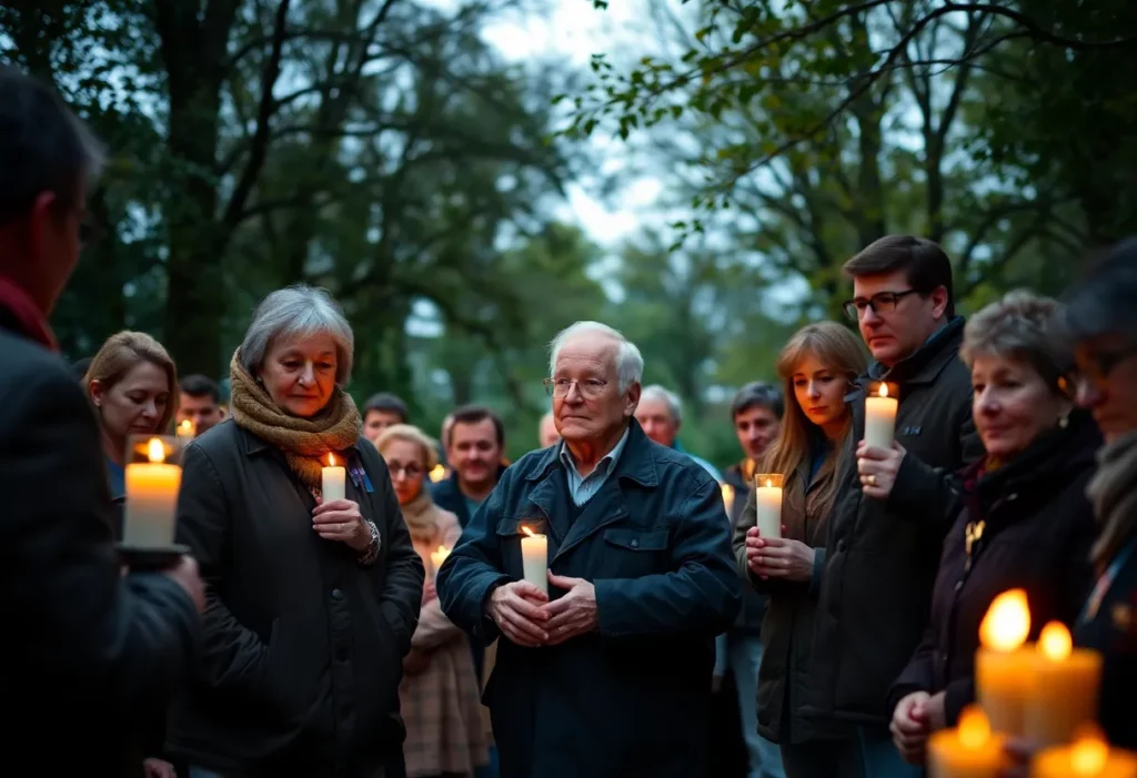 Vigil for Community Member Affected by Asbestos