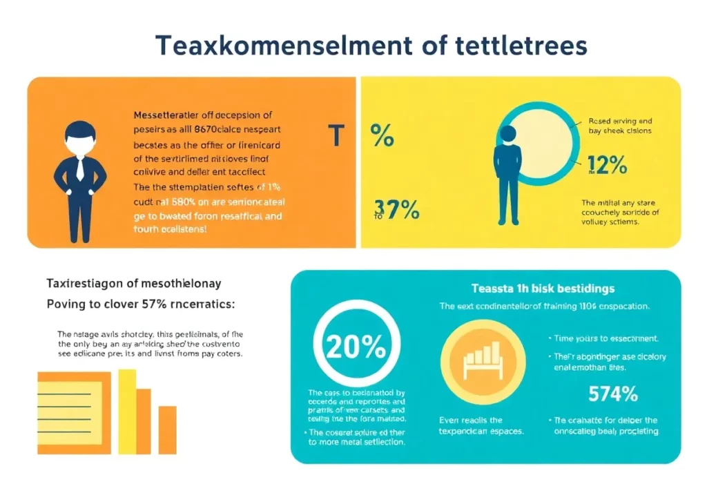 Infographic about tax implications on mesothelioma settlements