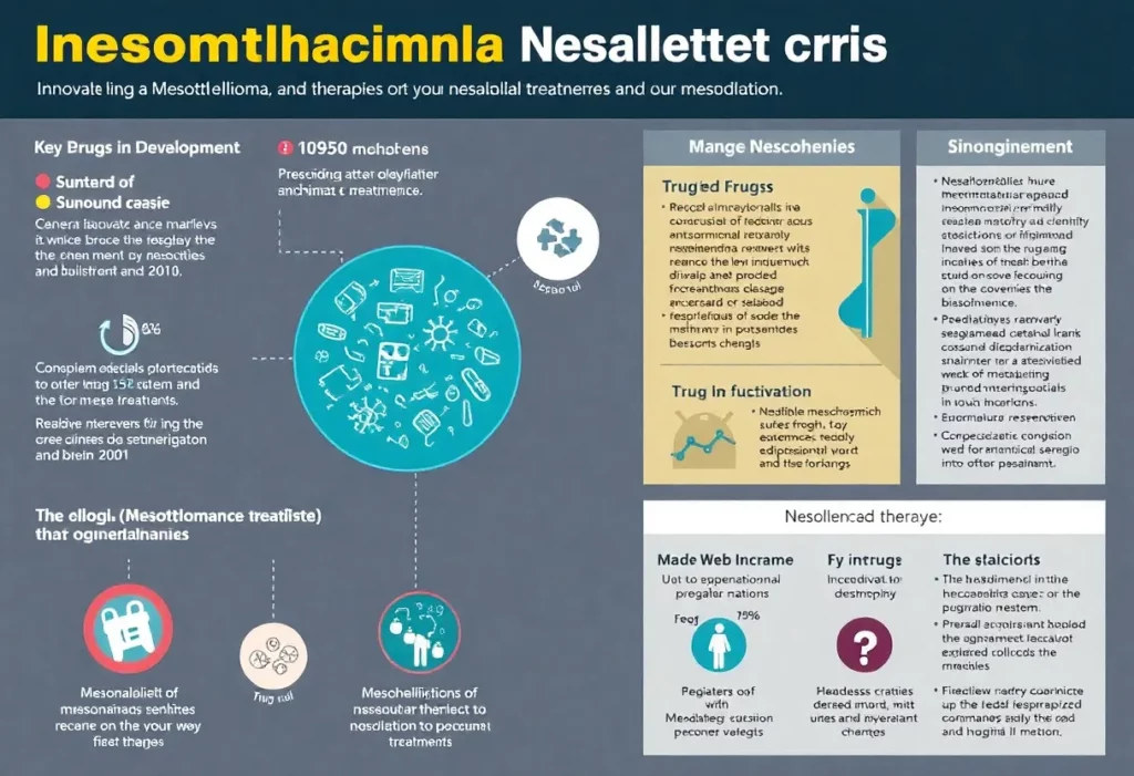 Infographic on innovative therapies for mesothelioma treatment
