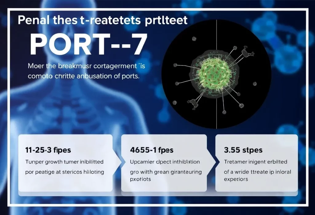 Infographic on PORT-7 mesothelioma treatment advancements