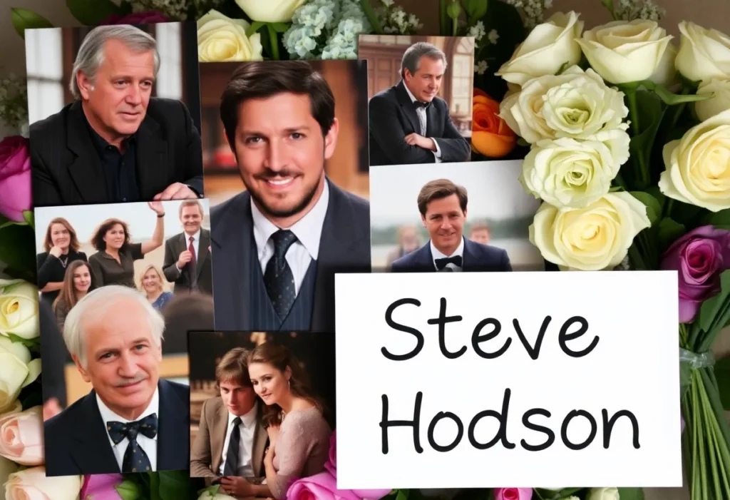 A collage tribute to Steve Hodson featuring scenes from Follyfoot.