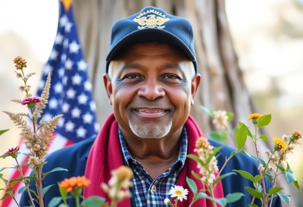 Portrait of Dr. Michael Jones surrounded by nature