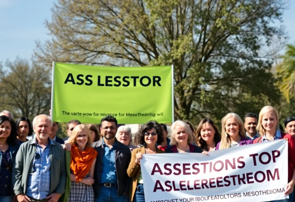 Diverse group advocating for Asbestos Awareness Week