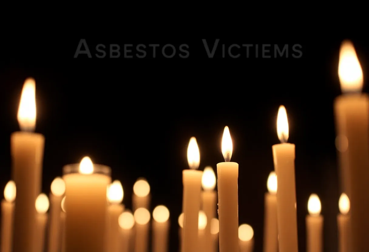 Candlelight vigil for asbestos awareness