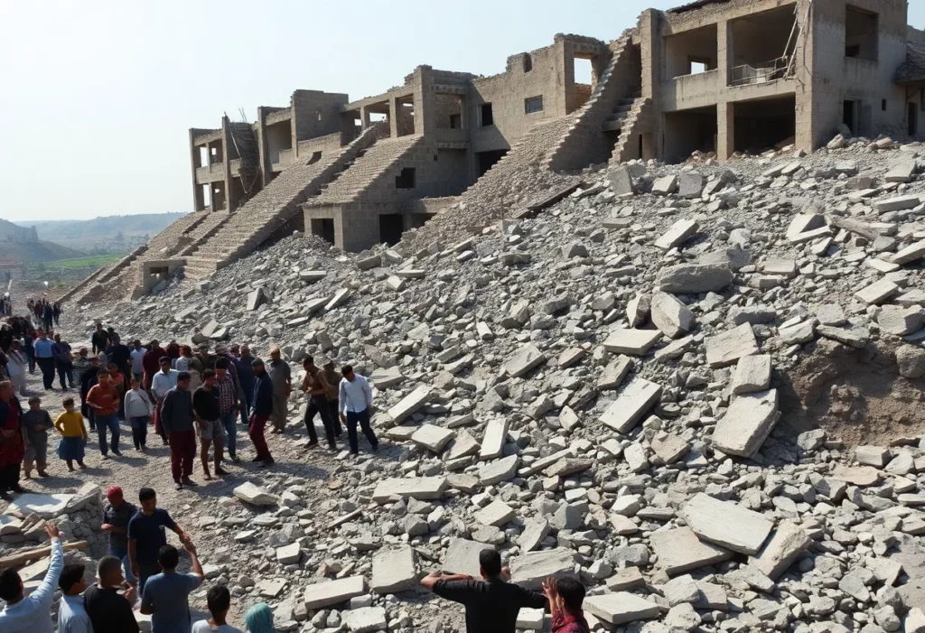 Rubble in Gaza potentially contaminated with asbestos fibers