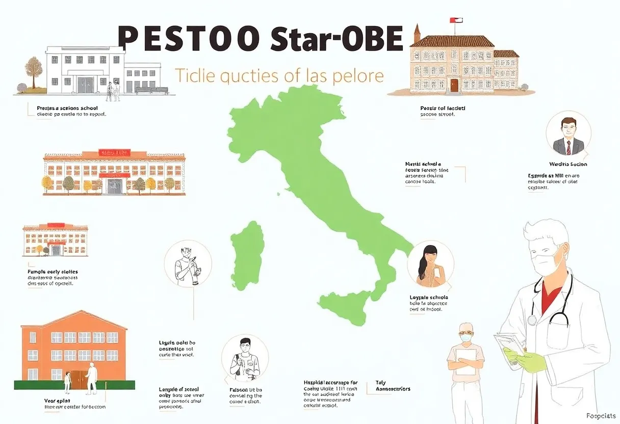 The impact of asbestos exposure in Italy, with visuals of affected areas and people.