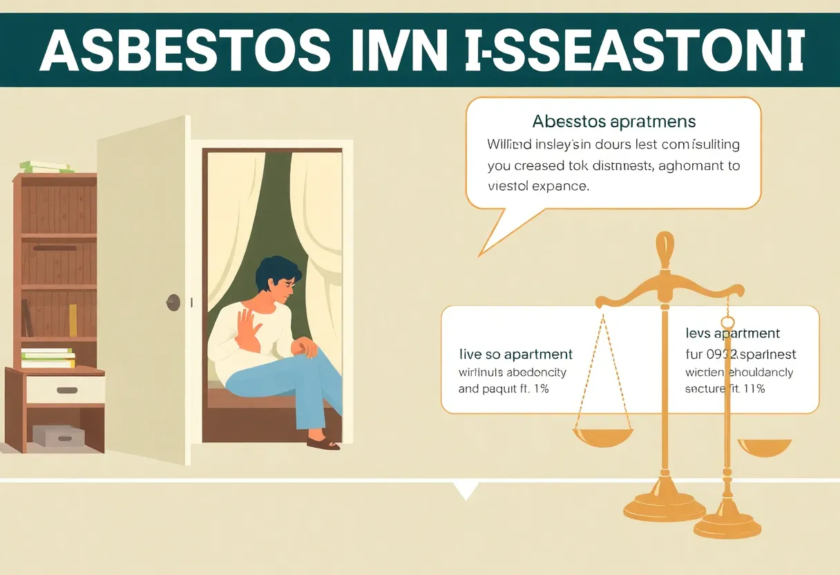 Laboratory environment reflecting on the dangers of asbestos exposure