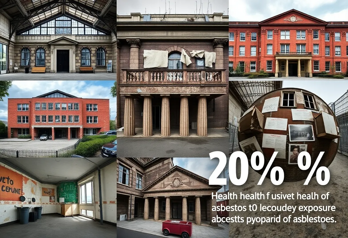Public buildings affected by asbestos