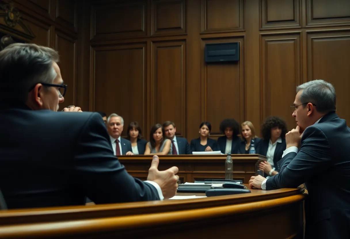 Courtroom scene from the R255 million Asbestos Scam Trial
