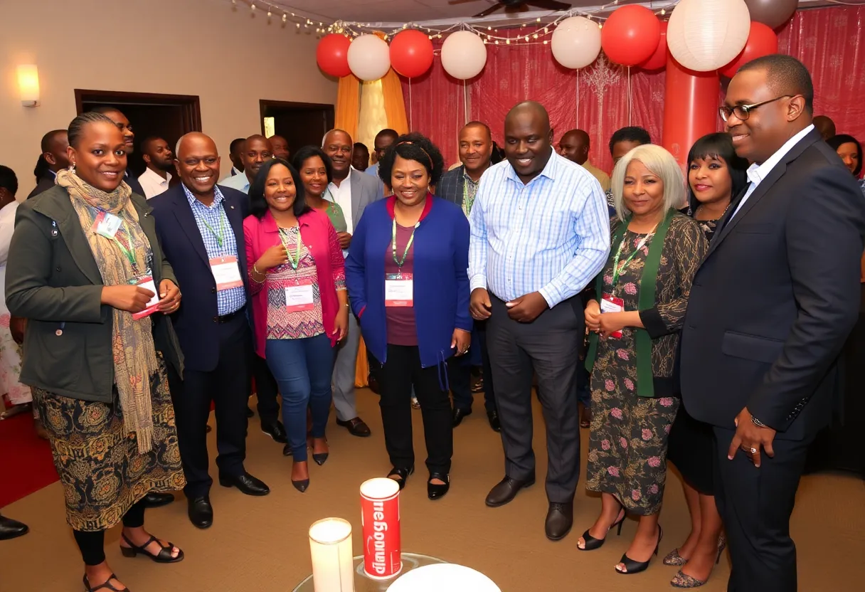 AVBOB members celebrating during the rewards event in Bloemfontein