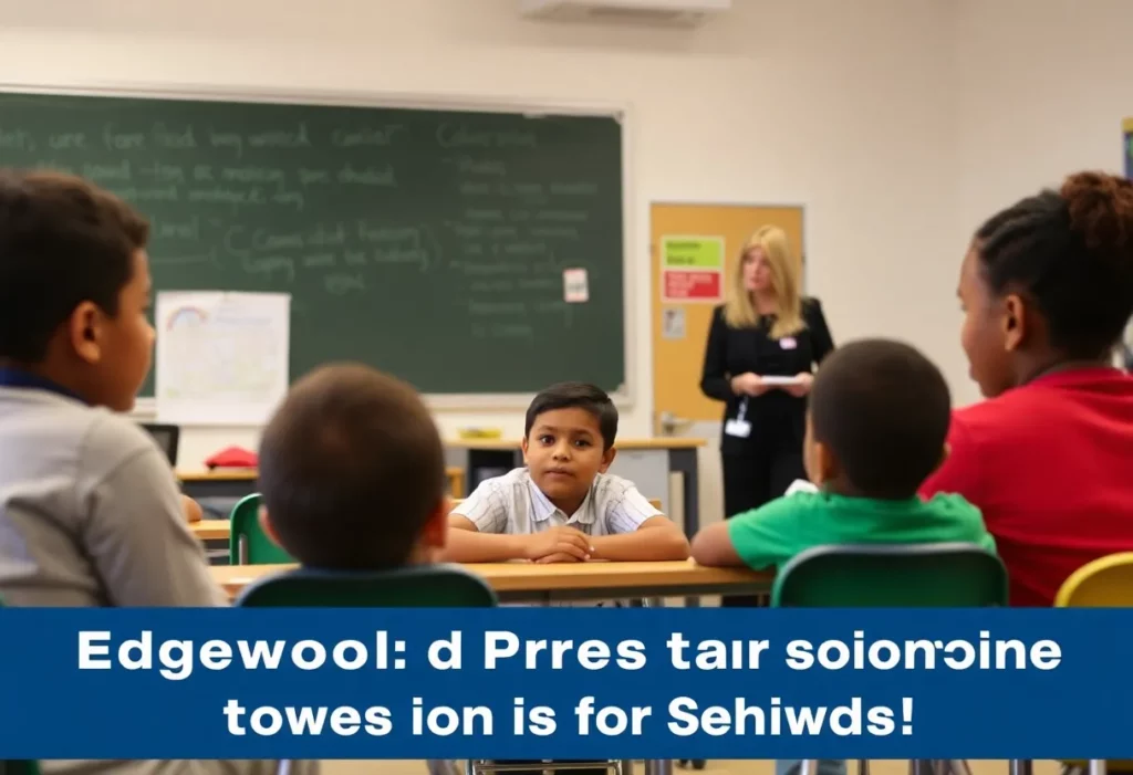 Edgewood Pre-K Academy classroom where students are discussing future concerns.