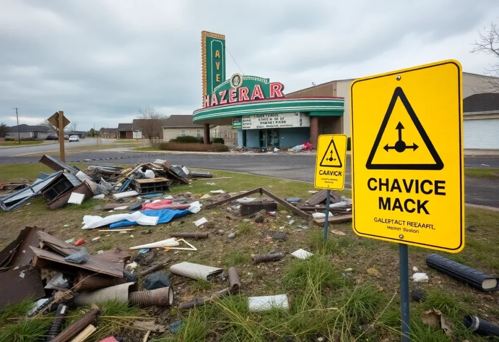 Illegal dumping of hazardous waste at a movie theater site