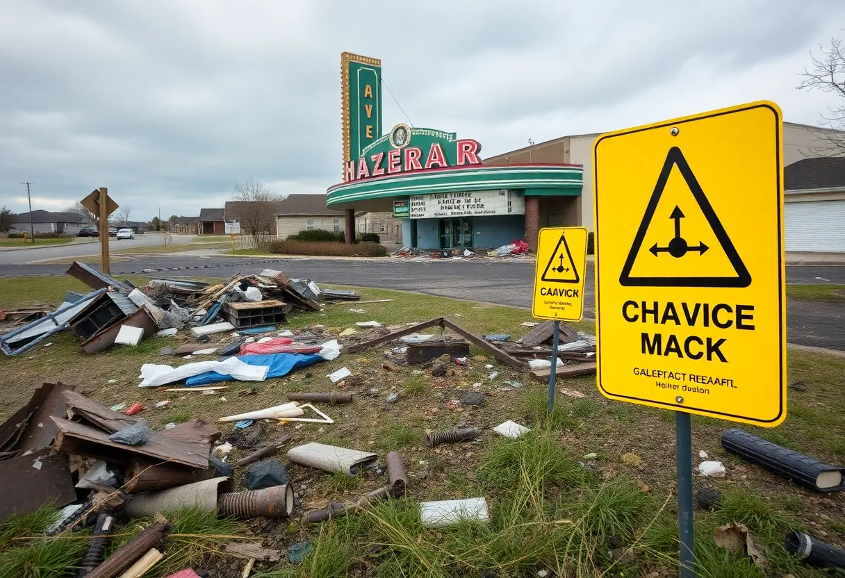 Illegal dumping of hazardous waste at a movie theater site