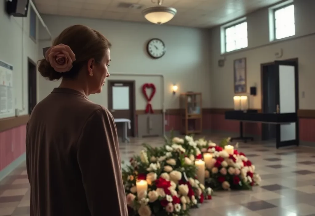 Memorial for Jean McCluskey highlighting risks of asbestos exposure