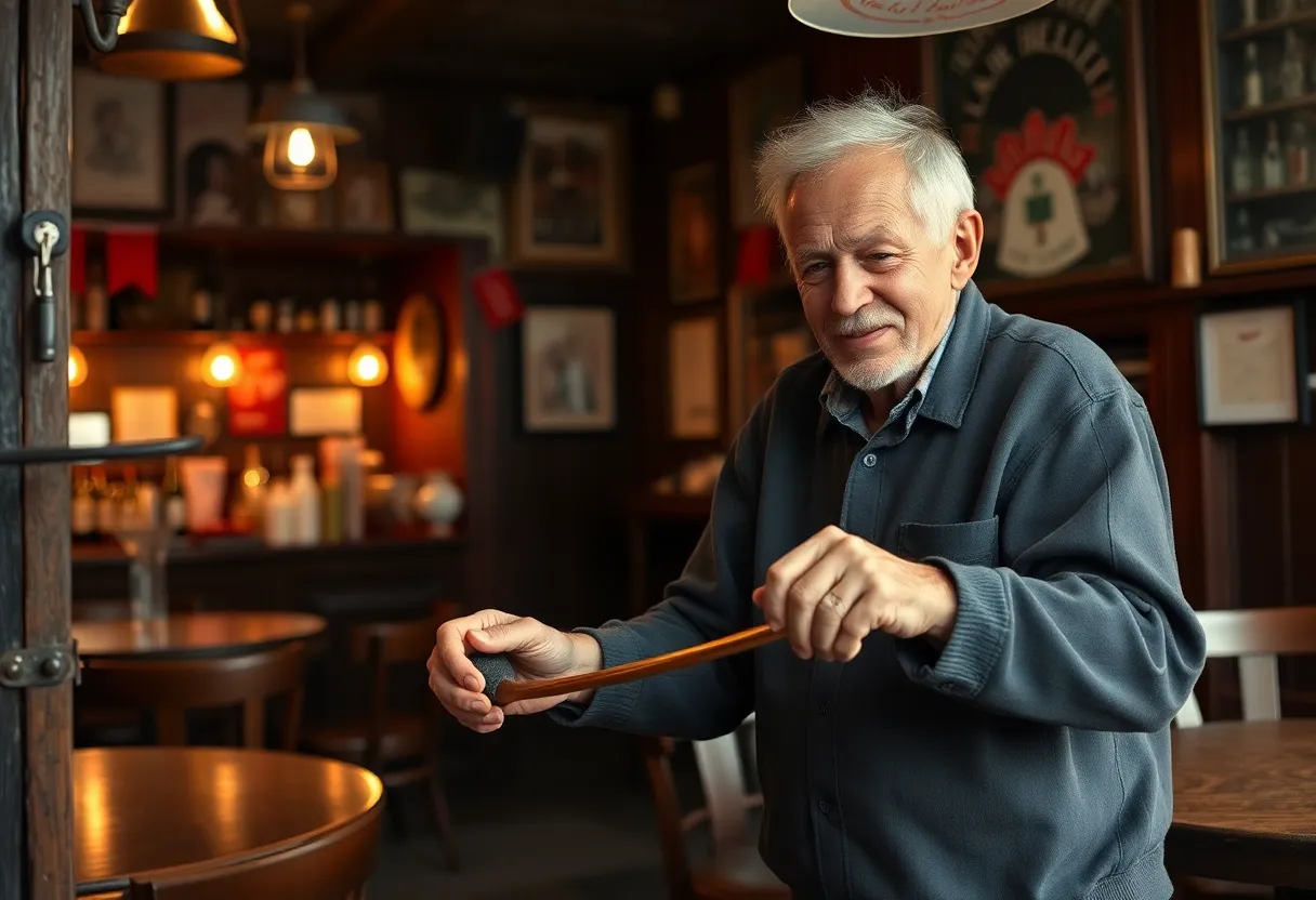Jim Pickup working on renovations at the Stone Tavern in Hamilton's North End