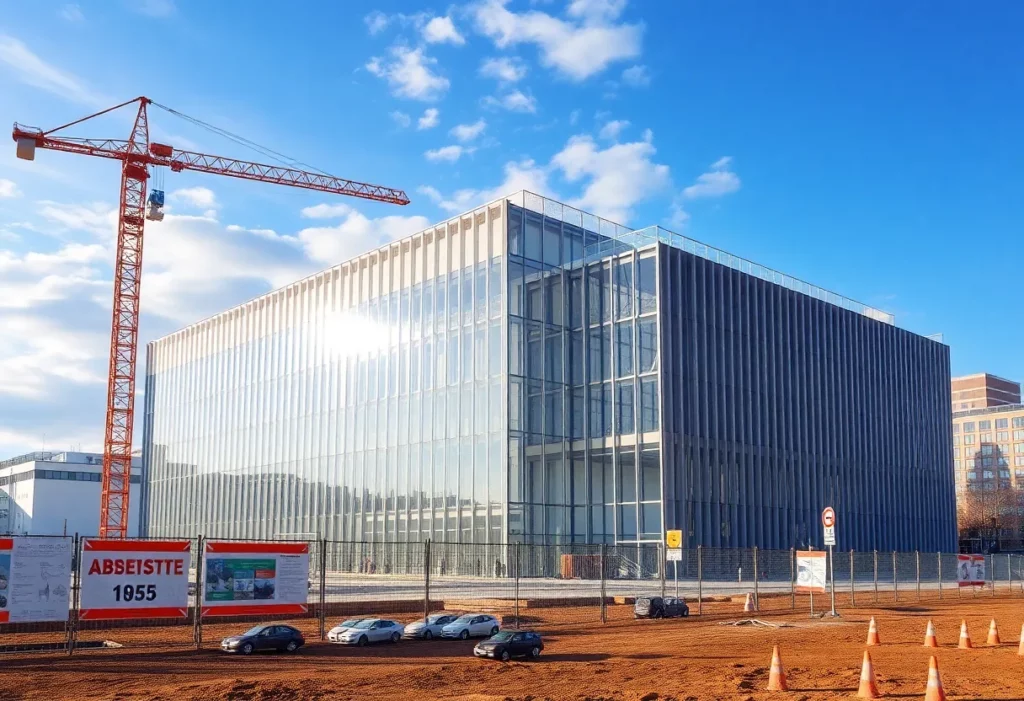 Construction site at Manchester Metropolitan Library amid renovation concerns