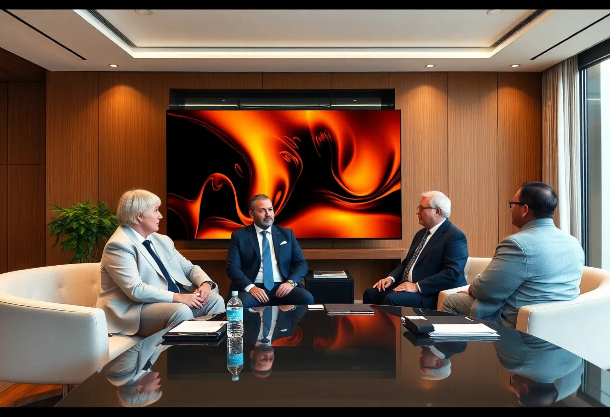 Expert panel discussing mesothelioma legal cases in an online webinar.