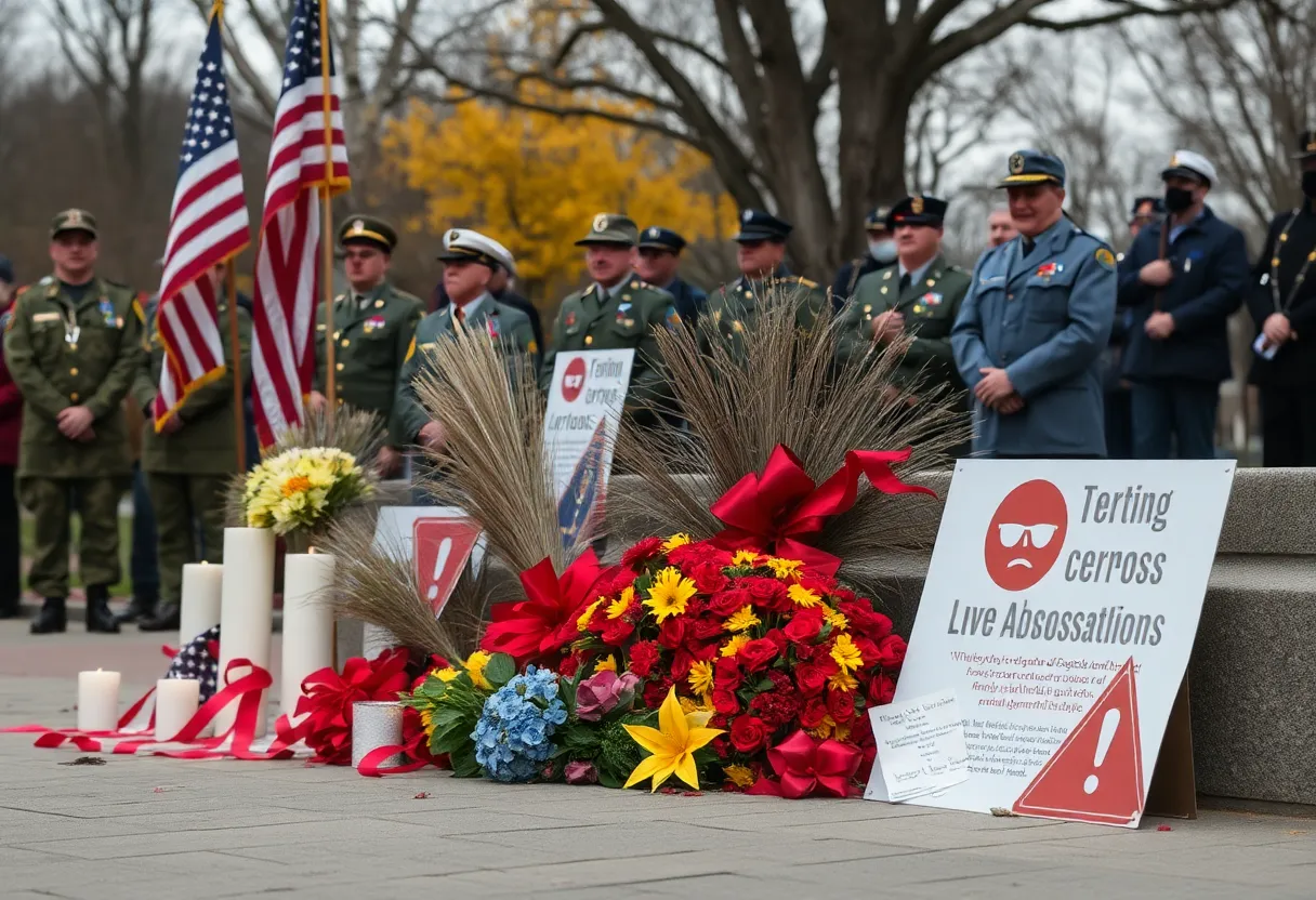 Memorial tribute honoring a RAF veteran's service and community contributions.