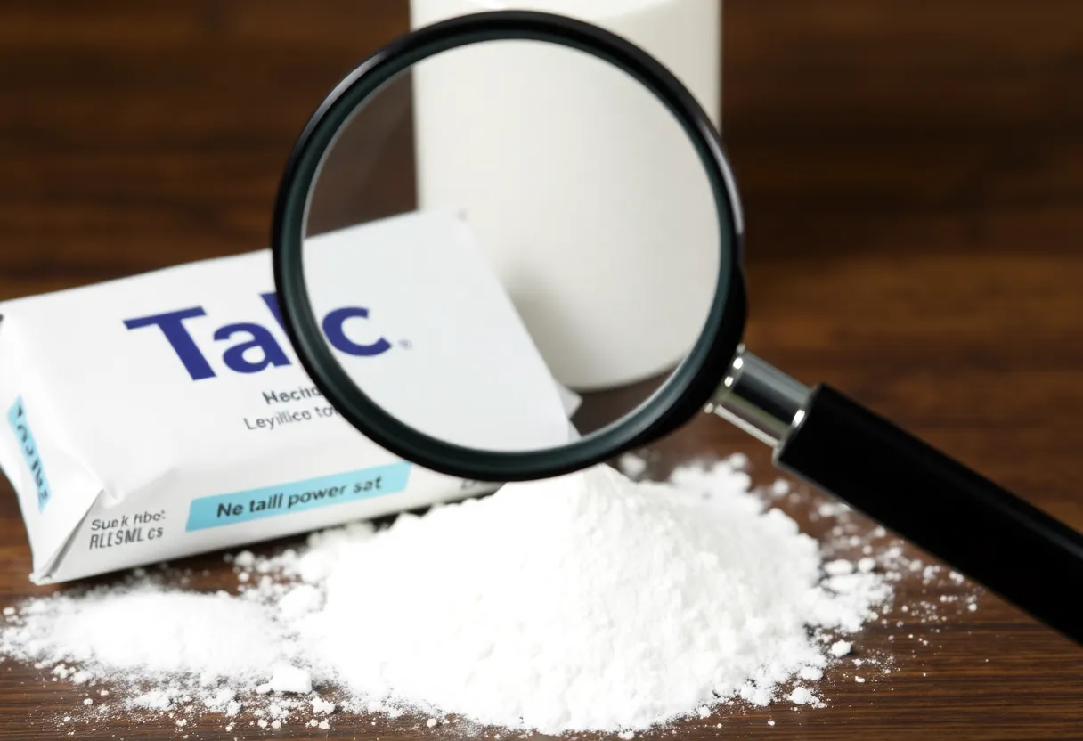Scrutinizing talc powder packaging for safety concerns