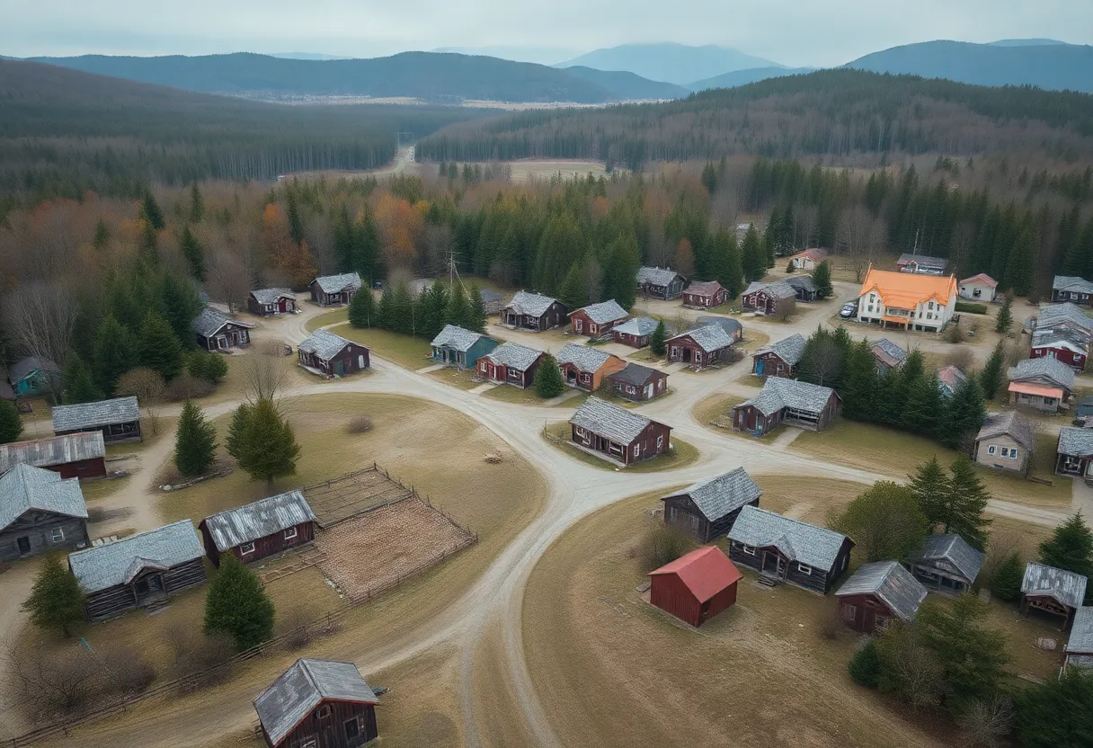 Vacant cabins in Ulster town awaiting asbestos report
