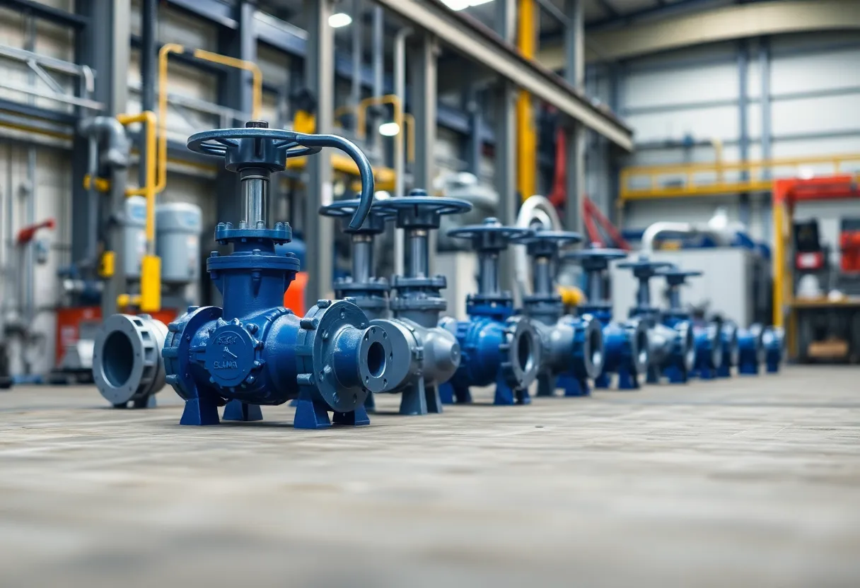 Industrial valves produced by Velan Inc.