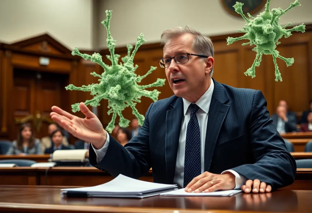 Lawyer advocating in court for asbestos victims