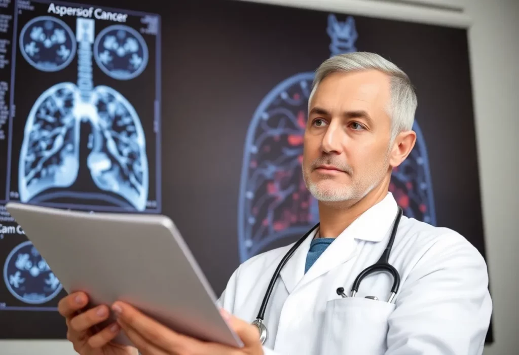 Medical research on lung cancer and its connection to asbestos exposure