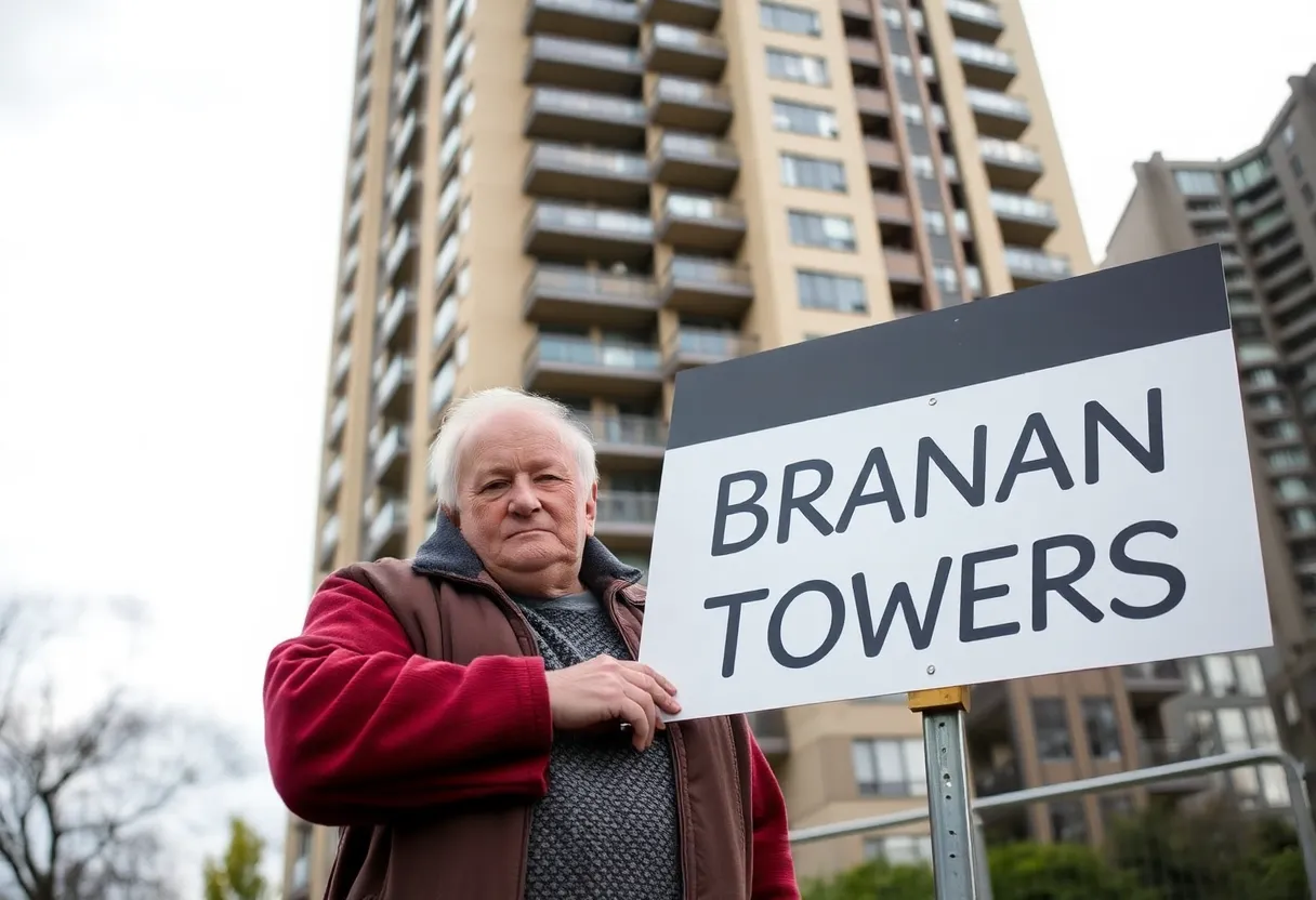 Residents voicing concerns over asbestos exposure at Branan Towers