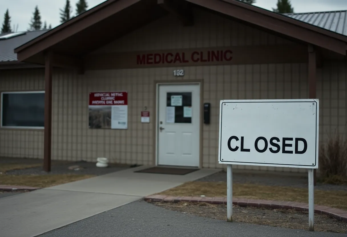 Closed asbestos screening clinic in Libby, Montana