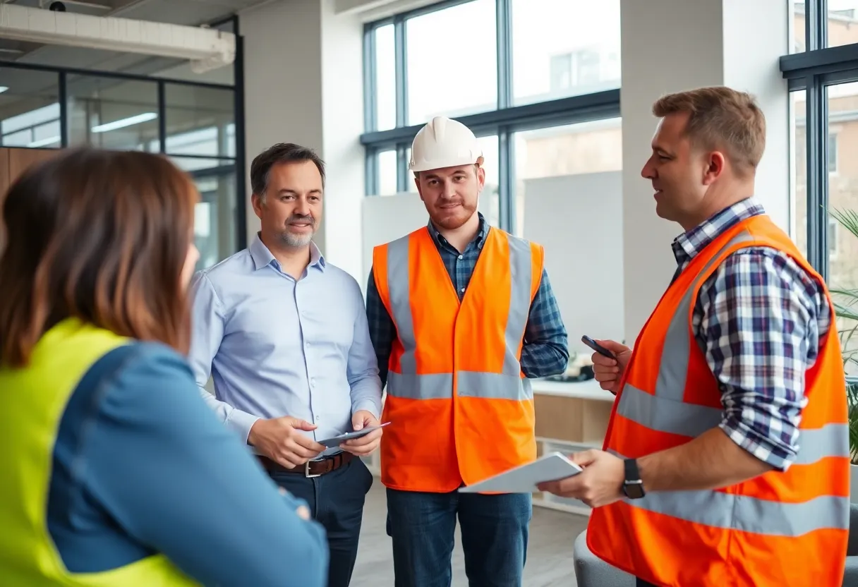 Enquin Environmental team members working on asbestos consultancy services.