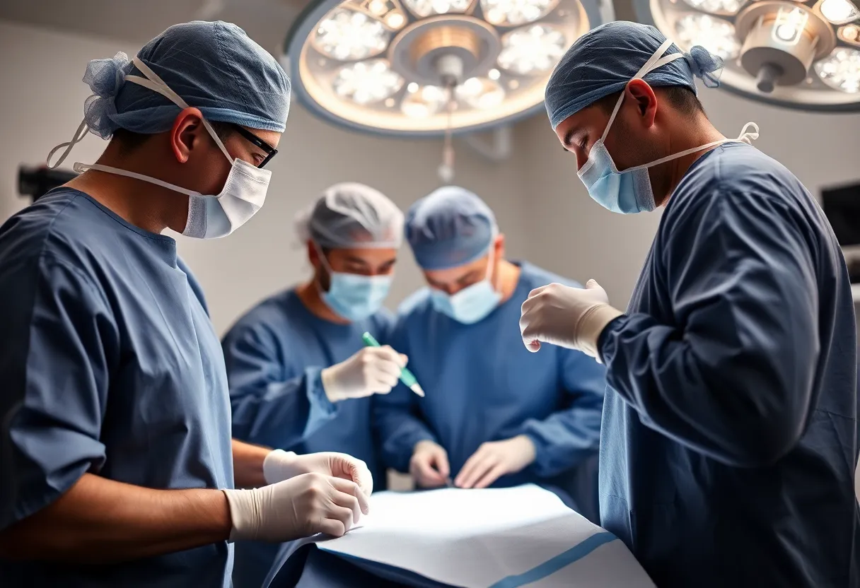 Medical team performing HITOCH procedure