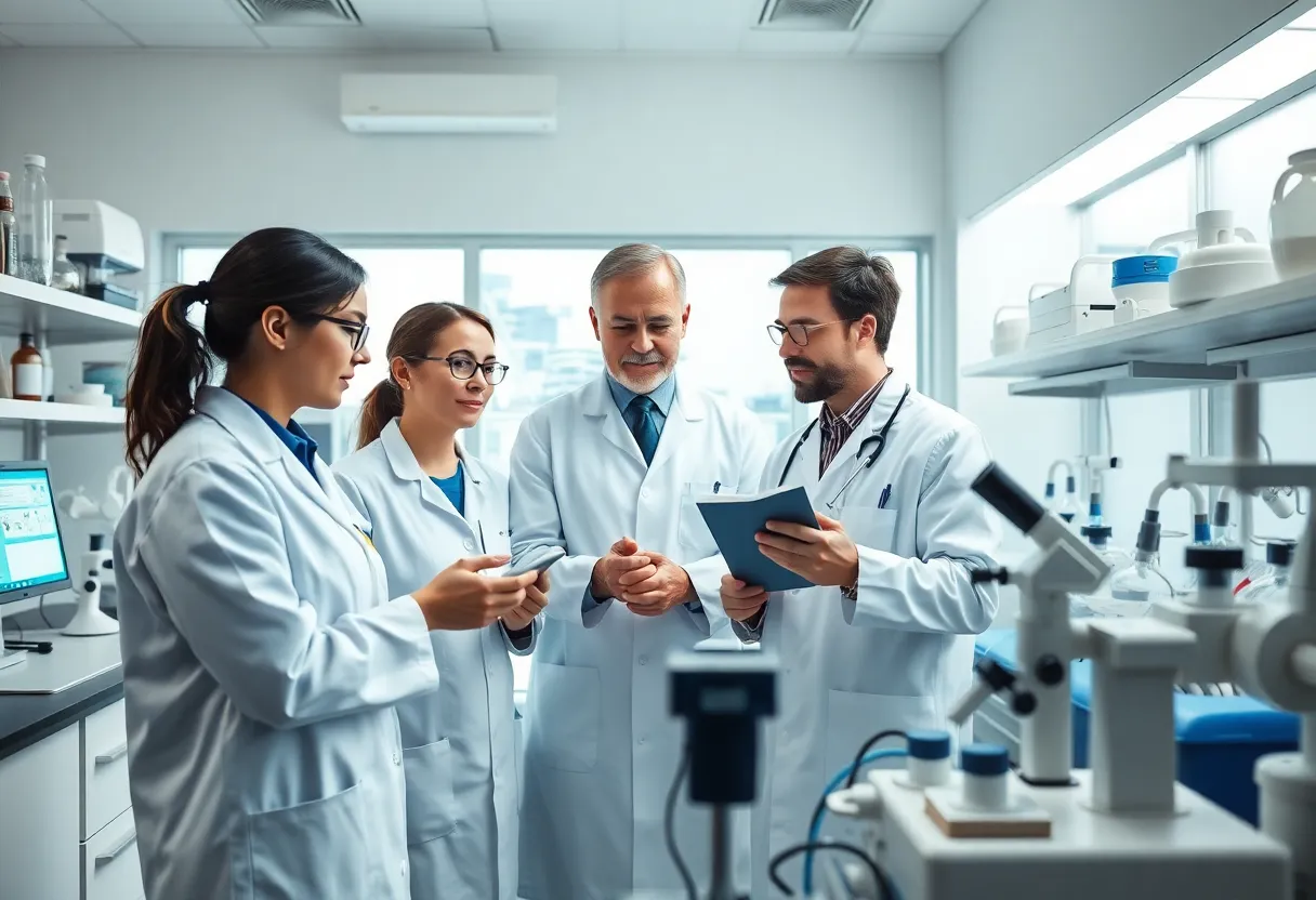 Researchers working on innovative cancer therapies