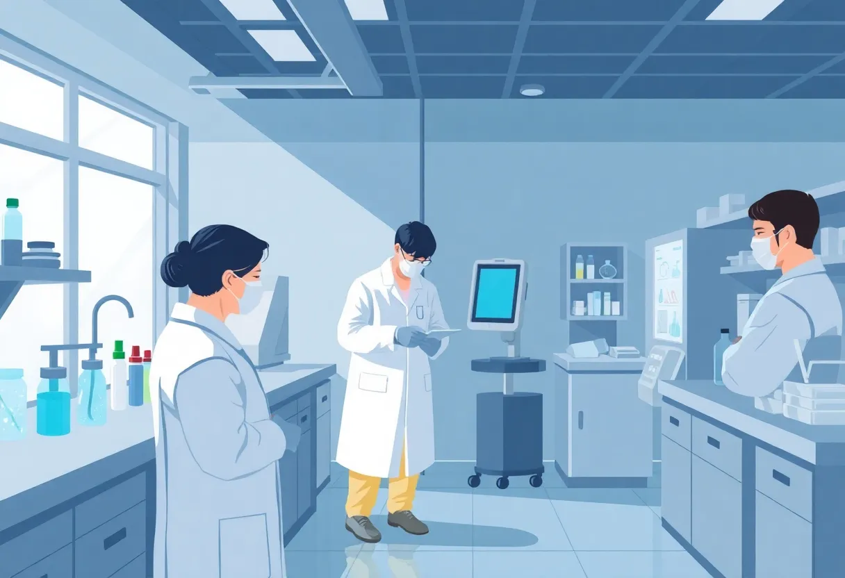 Medical researchers developing treatments for malignant pleural effusion