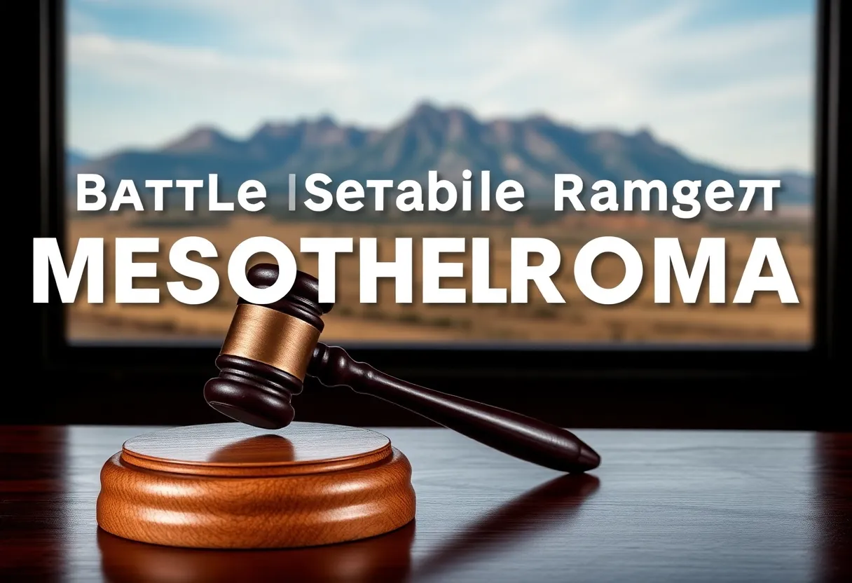 Courtroom focused on mesothelioma legal case in Wyoming