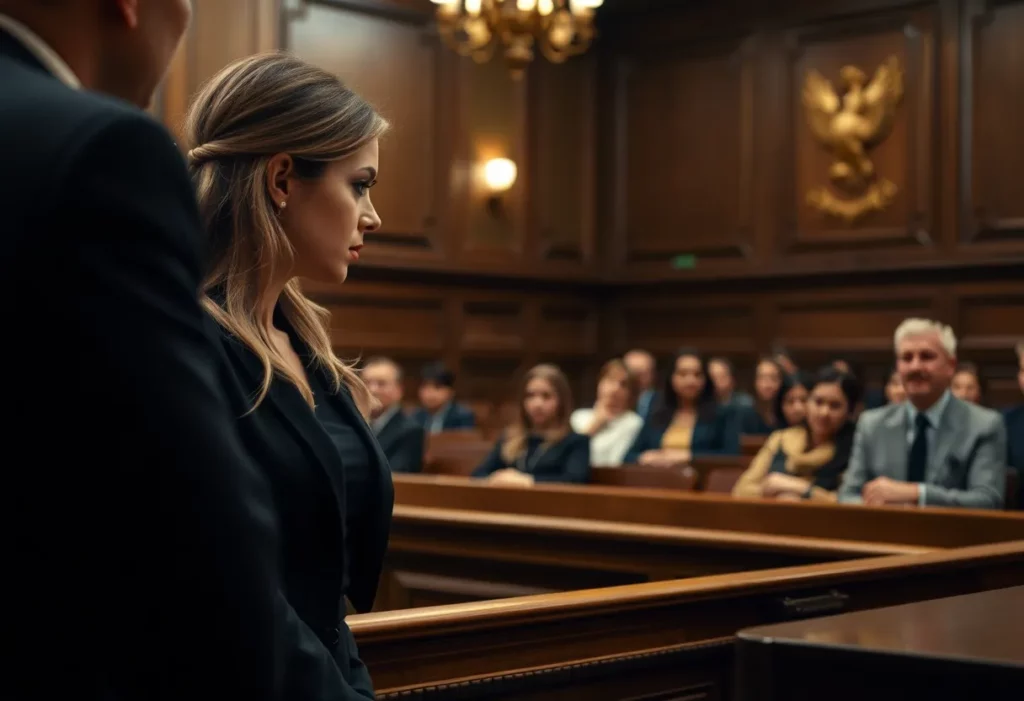 Courtroom setting involving Moroadi Cholota's legal case