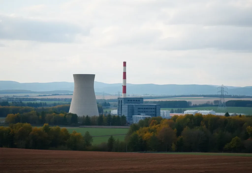 Power station with awareness about asbestos hazards